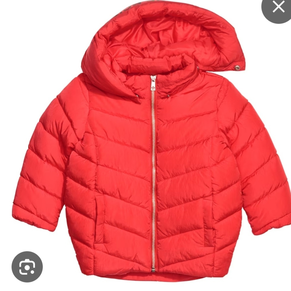 H&M kids' Puffer Jacket - Shine Bright Red